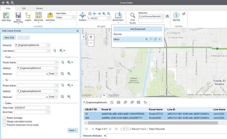 Add linear referencing capability